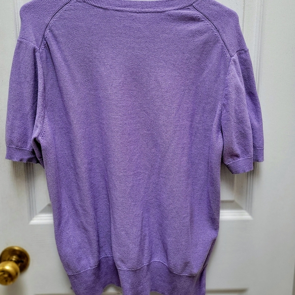 Ladies knit purple sweater size large - Picture 2 of 3
